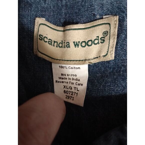 Scandia Woods Men Shirt‎ Extra Large Chambray - Picture 5 of 6